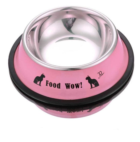 Stainless Steel Round Cat Feeding Bowl